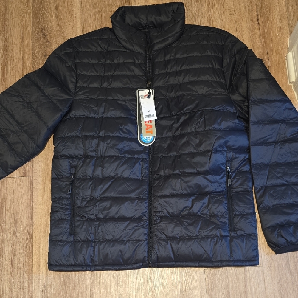 32 Degrees Men's Black Quilted Packable Puffer Jacket